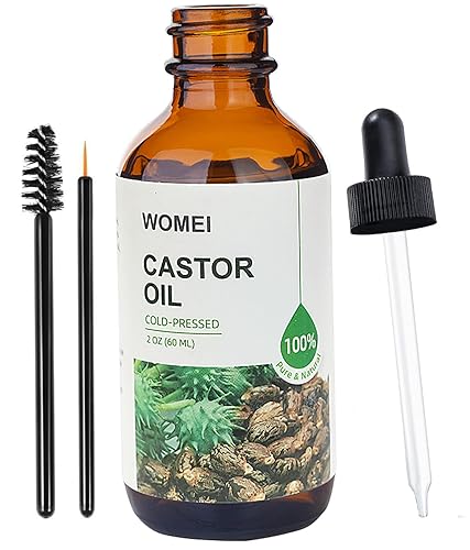 Miniatura 1 de Aceite de ricino orgánico prensado en frío sin refinar, 100% puro, prensado en frío, aceite de ricino negro jamaicano para el crecimiento del