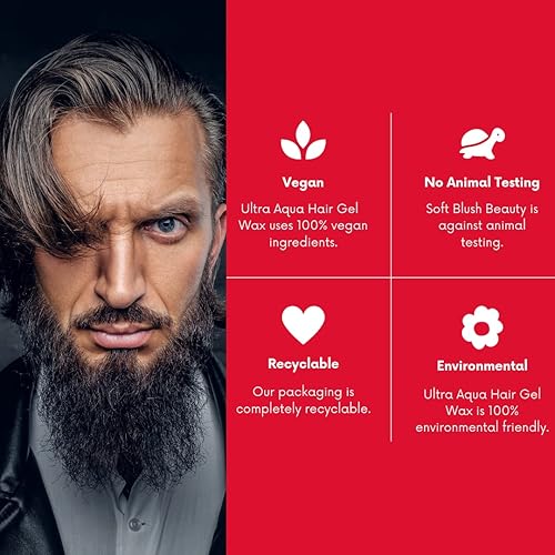 Miniatura 5 de Morfose Super Aqua - Cera de gel para el cabello con sujeción extra fuerte durante todo el día cera para el cabello para mujeres y hombres cera de