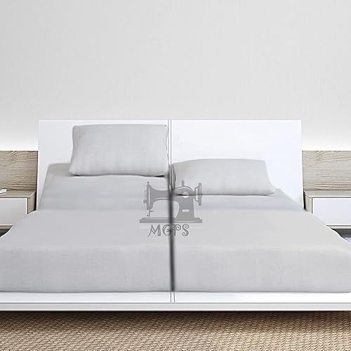 Juego de sábanas divididas tamaño Queen para cama ajustable, tejido de satén suave, 1000 hilos, 100% algodón egipcio, juego de 5 piezas con 2