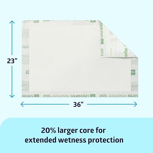 Miniatura 2 de Medline Ultrasorbs Advanced Premium - Almohadillas desechables de alta calidad, 24 x 36 pulgadas (paquete de 70), almohadillas para incontinencia