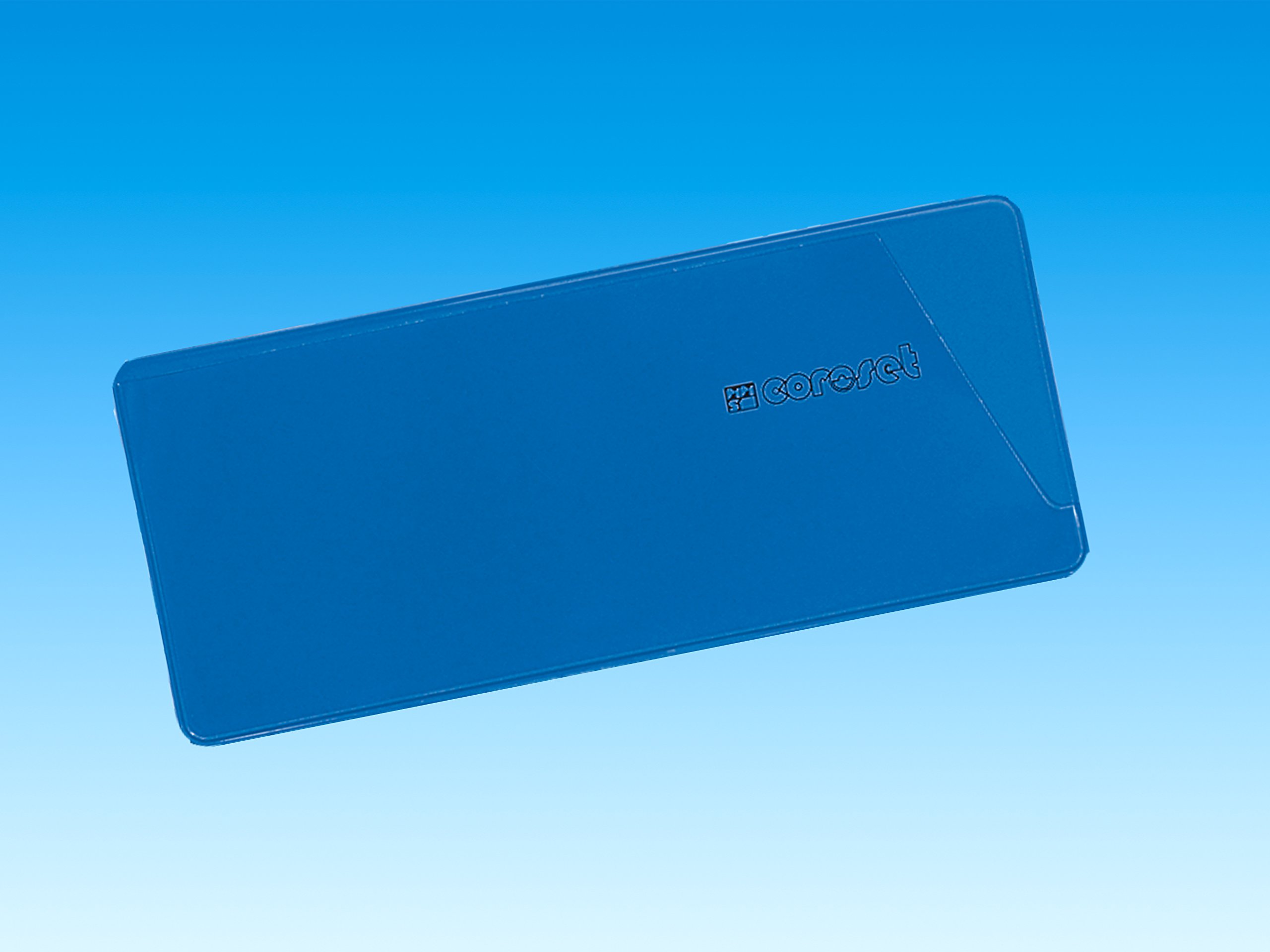 Magnetische Etikettenhalter / Etikettenträger / Etikettenhüllen / Einstecktaschen für Papieretiketten, blau