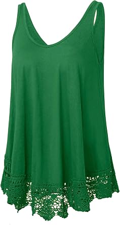 Summer Tank Tops for Women Plus Size Sleeveless V Neck Loose Fit Casual Flowy Tunic Shirt Blouse