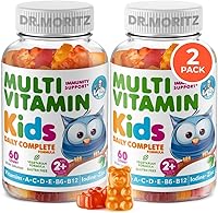 Vista 7 de Gomitas multivitamínicas para niños, 14 vitaminas esenciales, suplemento diario para mayores de 2 años, vitamina A, C, D, E, vegetariana B6 y B12