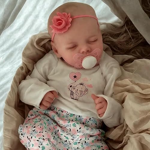 Muñecas de bebé recién nacidas realistas Twinnie  Niña de 17 pulgadas  Cuerpo suave realista  Muñecas de bebé recién nacido cuerpo completo de