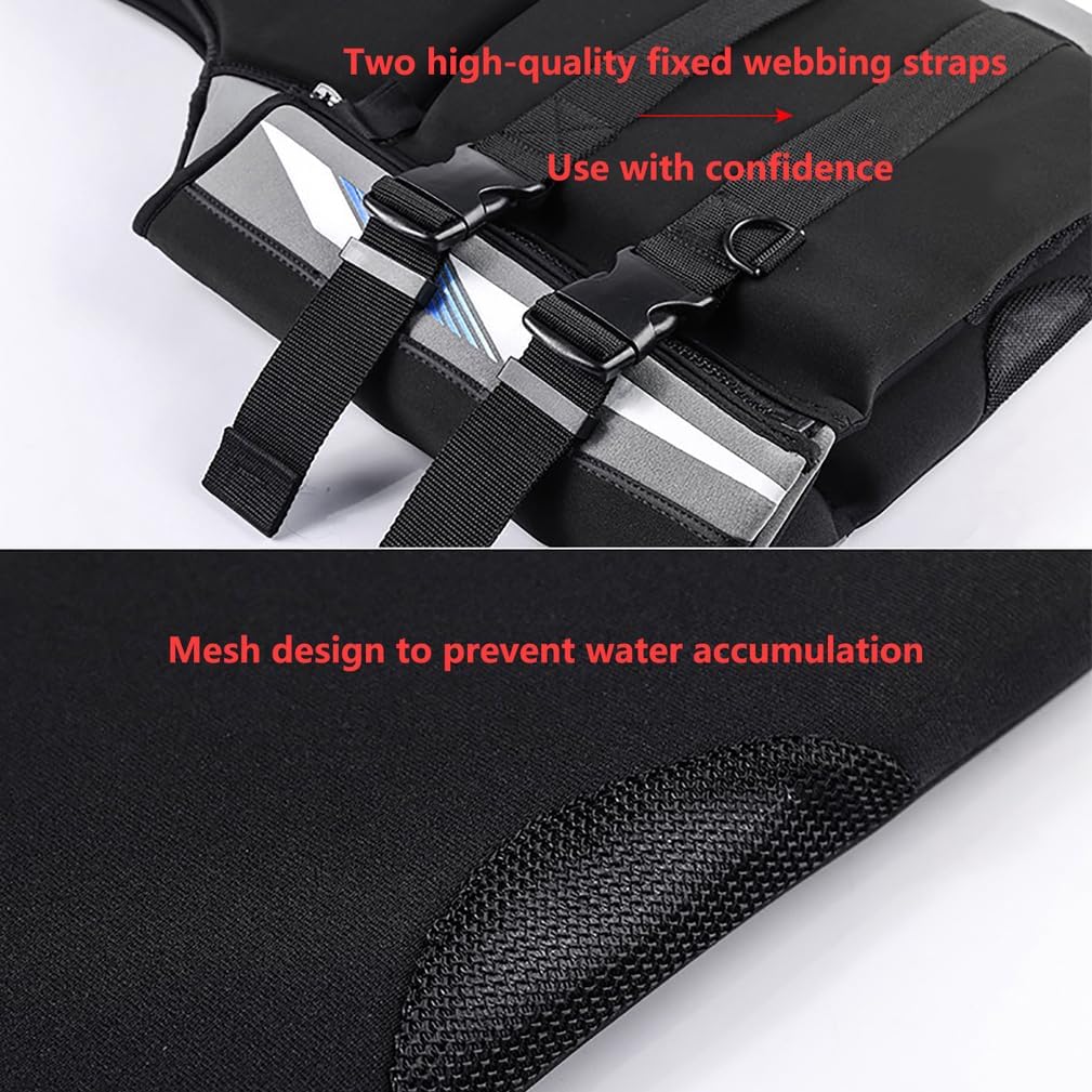 WYYHAA Mens Neoprene Wakesurf Impact Vest, Designed for Surfing and Skimboard, Adjustable Zipper Dual Buckle Foldable Jacket for Paddle Sports, Kayaking, Canoeing