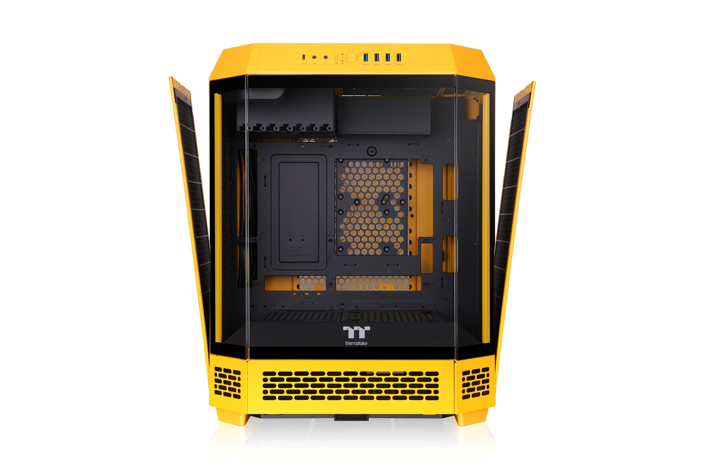 Amazon | Thermaltake The Tower 600 Bumblebee 3面強化ガラスパネル