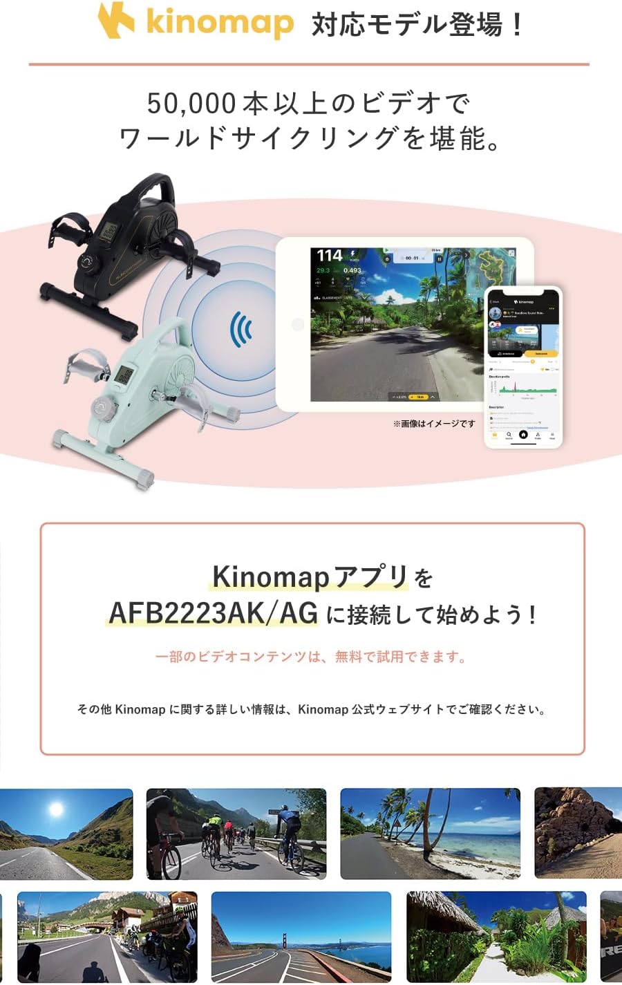 アルインコ(ALINCO) フィットネスバイク エアロマグネティックバイク ミニ 小型 健康器具 ダイエット器具 家庭用 静音 軽量 コンパクト 省スペース 簡単移動