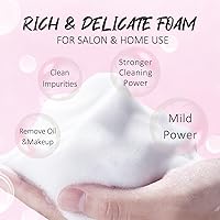 Vista 4 de EMEDA Kit de Champú para Pestañas 2.02 fl oz Kit de Limpieza de Pestañas con Secador de Ventilador Recargable/Cepillo/Botella de Enjuague, Limpiador