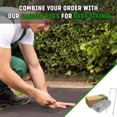 GardenGloss Weed Control Membrane Heavy Duty 150g/m2 - (15m x 2m, Folded) - 4