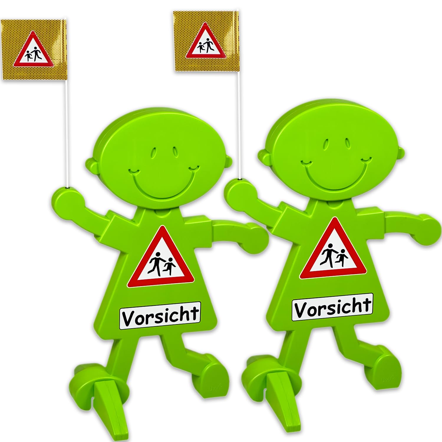 verkehrssicherheit im kindergarten 3D Warnschild 
