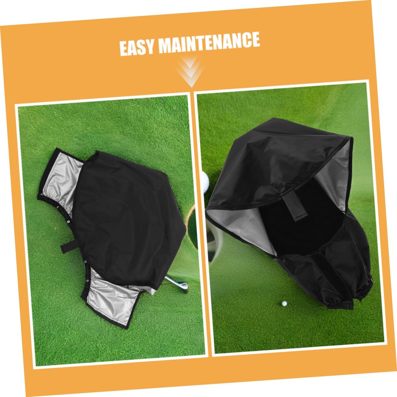 BESPORTBLE 4pcs Golf Bag Rain Hood Lightweight Oxford Cloth Protector Quick Setup Weatherproof Shield for Golf Clubs Outdoor Play