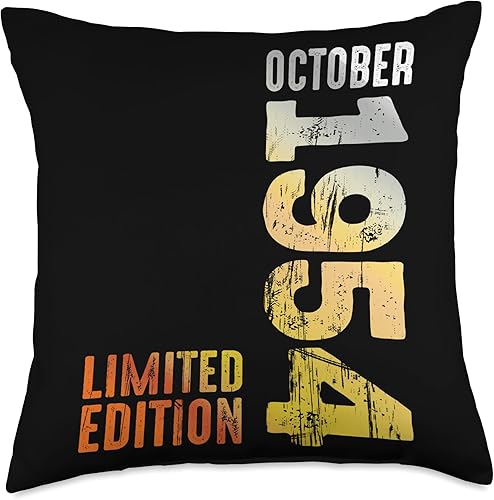 Since October 1954 Retro 1954 Vintage 1954 October Throw Pillow