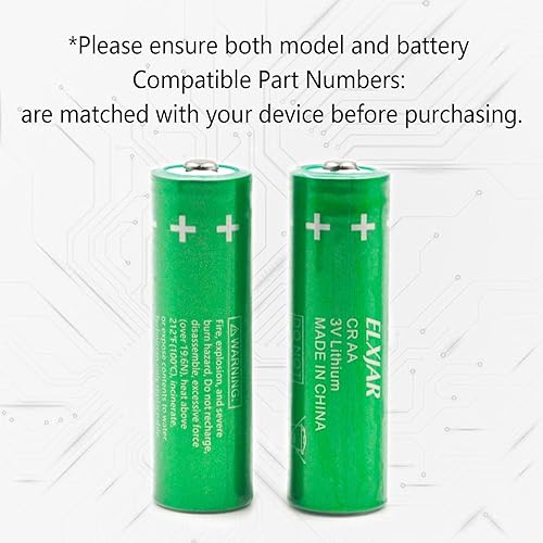 Miniatura 5 de Paquete de 2 baterías de litio AA de 3 V 2000 mAh de repuesto para VARTA CRAA CRAA-BA CRAABA 6117101501 G06/11 CMOS BIOS Allen Bradley 2706-NB1 DL20