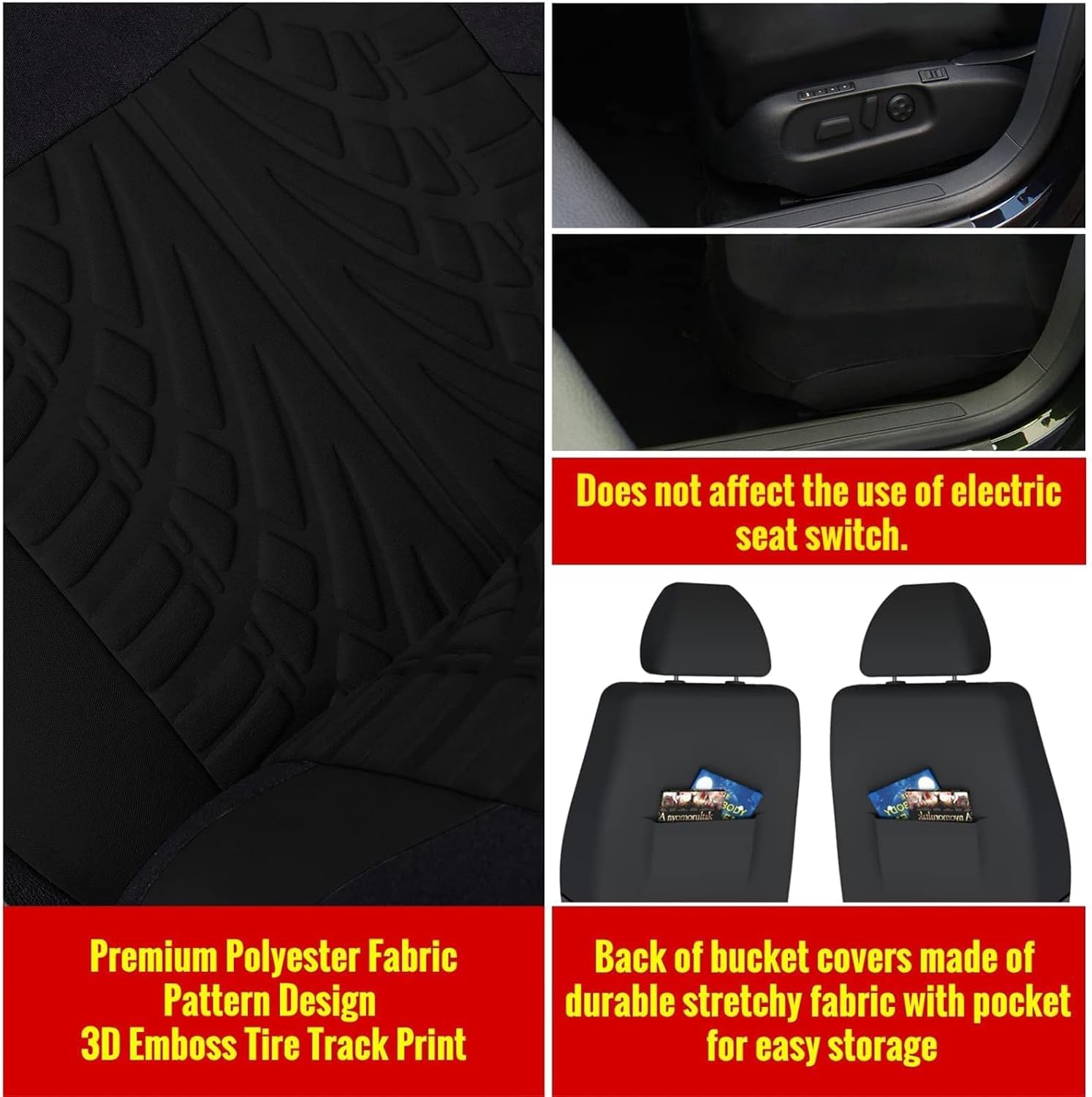 9pcs Car Seat Covers for Jeep Compass 2.Gen MP 2017 2018 2019 2020 2021 2022 2023 2024 2025, Cloth Car Seat Cushion Full Set Breathable Washable Front Rear Protectors Accessories,Black