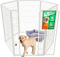 Vista 17 de FXW Homeplus Unleashed Corralito para Perros de Interior - Juego Sin Estrés y Seguro, Resistente de 40 Pulgadas 6 Paneles Corralito para Perros Negro