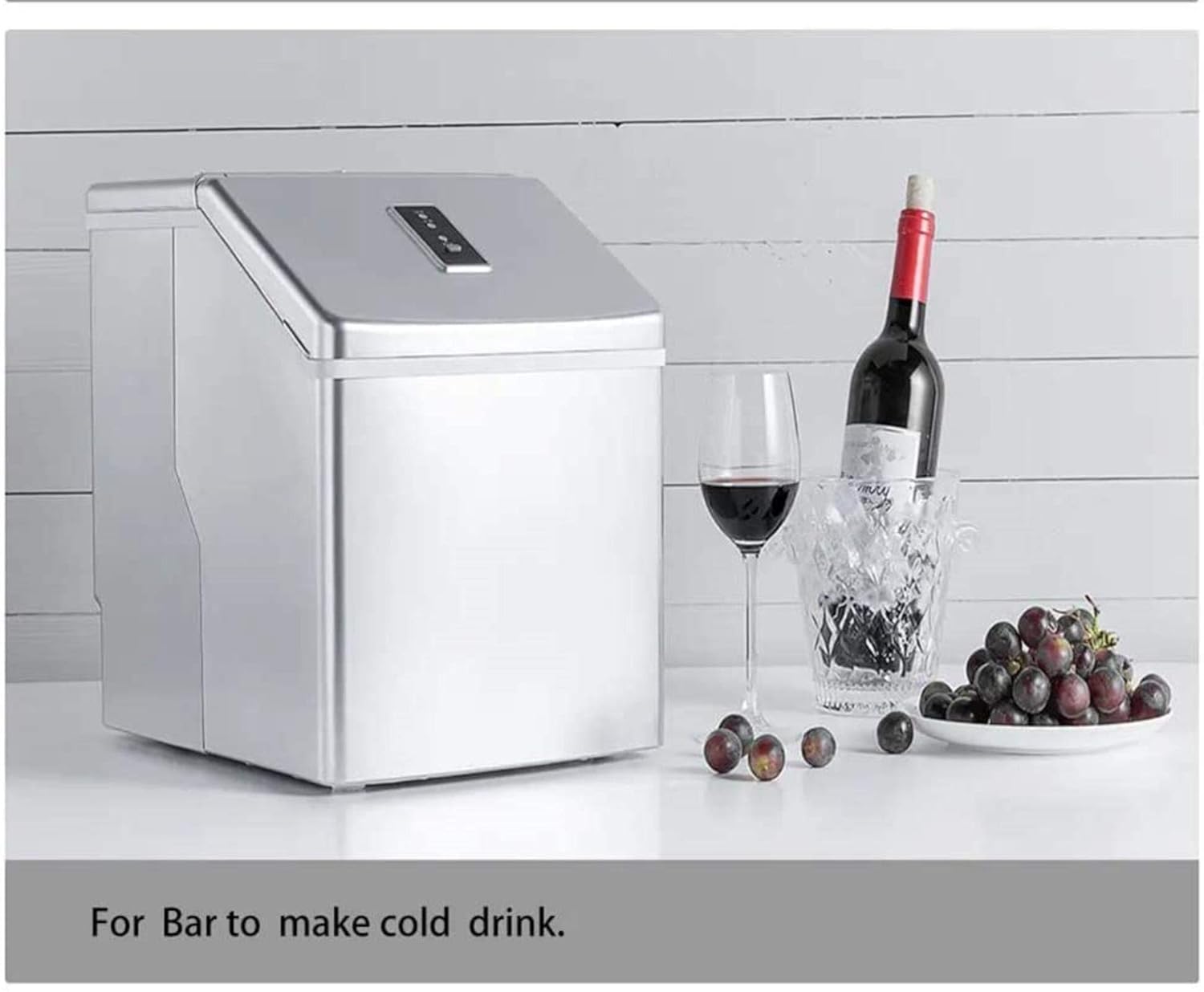Mini Automatic Electric Ice Maker Ice Making Machine Portable Round Block Ice Cube Maker Small Bar Coffee Milk Tea Shop