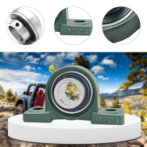 Miniatura 66 de 4 unidades UCP205-16 Cojinetes de bloque de almohada de 1 pulgada de eje de hierro fundido p205 rodamientos con 1 pulgada de diámetro montado bloque