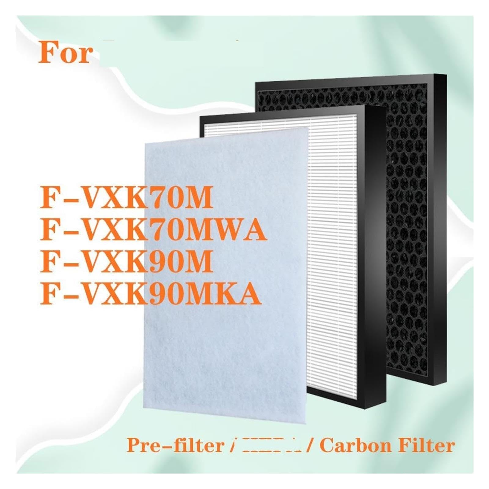 Reemplazo De Filtro De Carbón Activado H13 Purificador De Aire Compatible With Panasonic F-VXK70M F-VXK70MWA F-VXK90M F-VXK90MKA