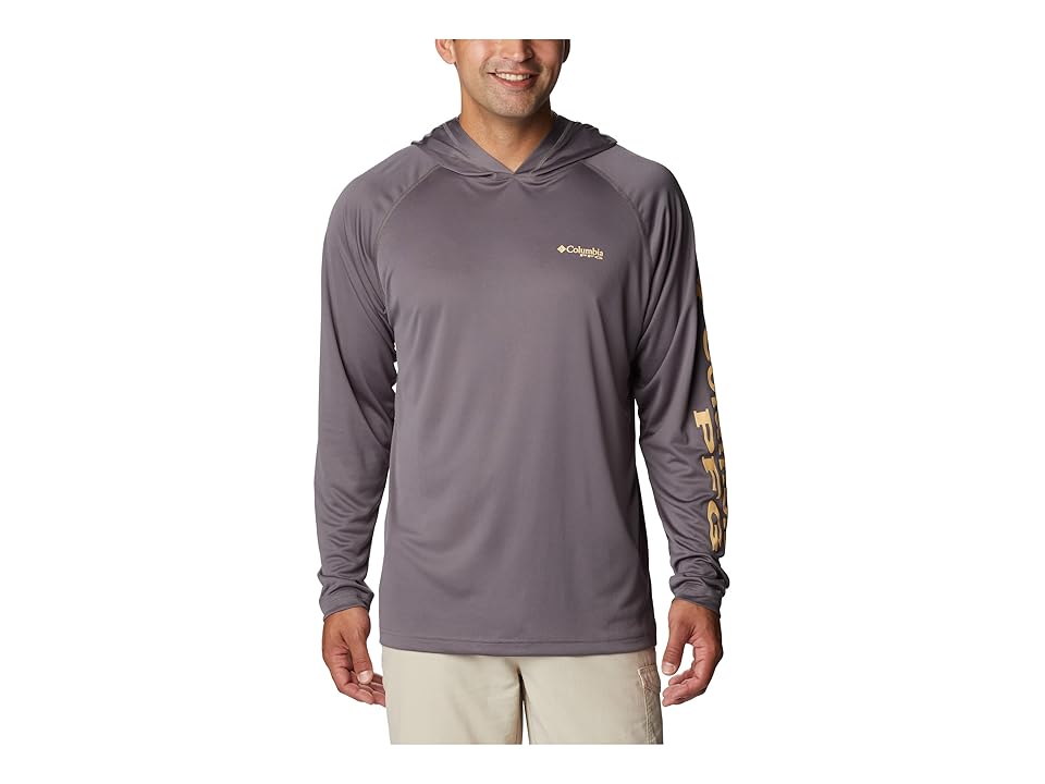 Columbia Terminal Tackle Hoodie (City Grey/Cocoa Butter Logo) Men's Sweatshirt