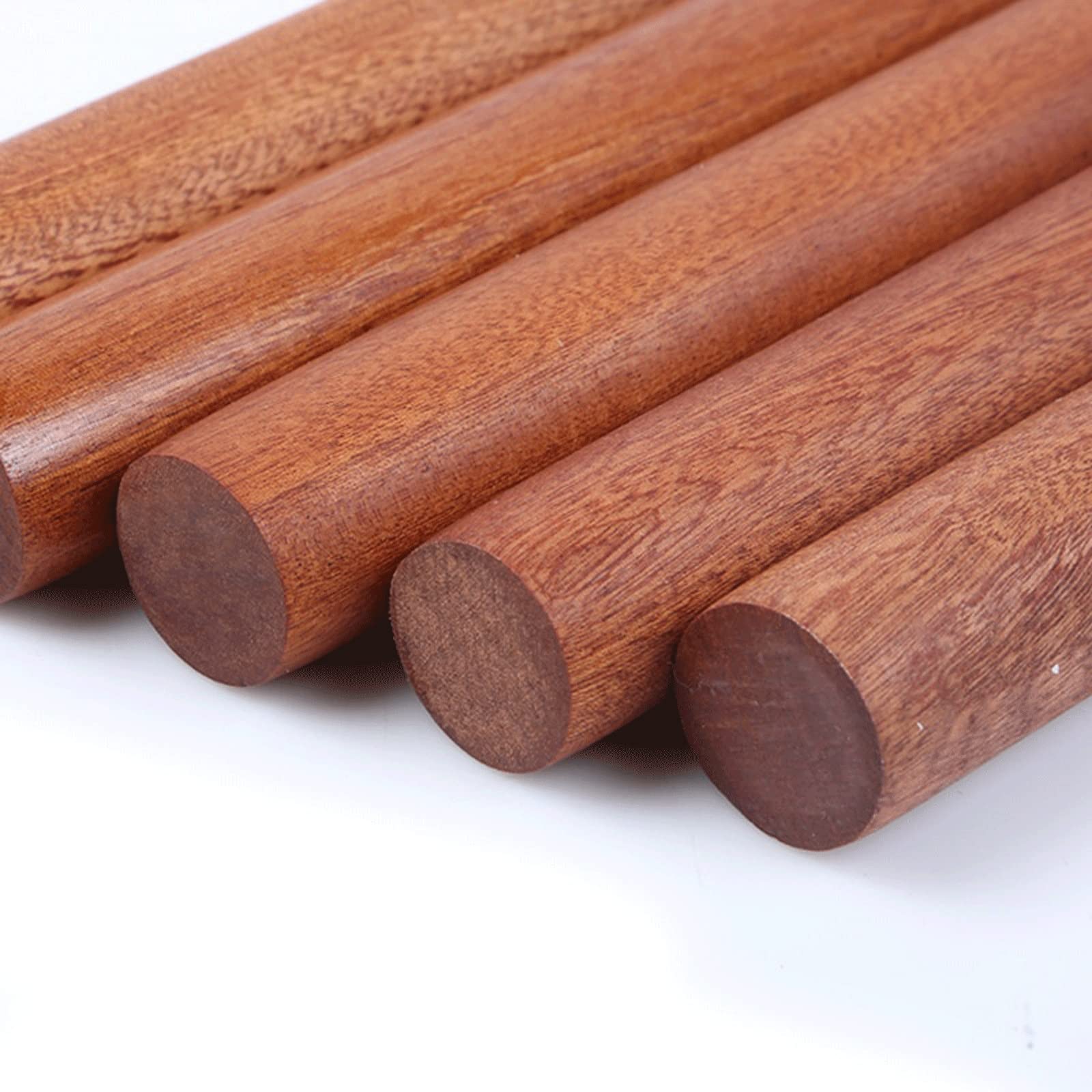 Rodillo de madera para hornear, herramienta de cocina de madera maciza para repostería, pan, pizza y fondant, perfecto para cocineros caseros y entusiastas de la repostería