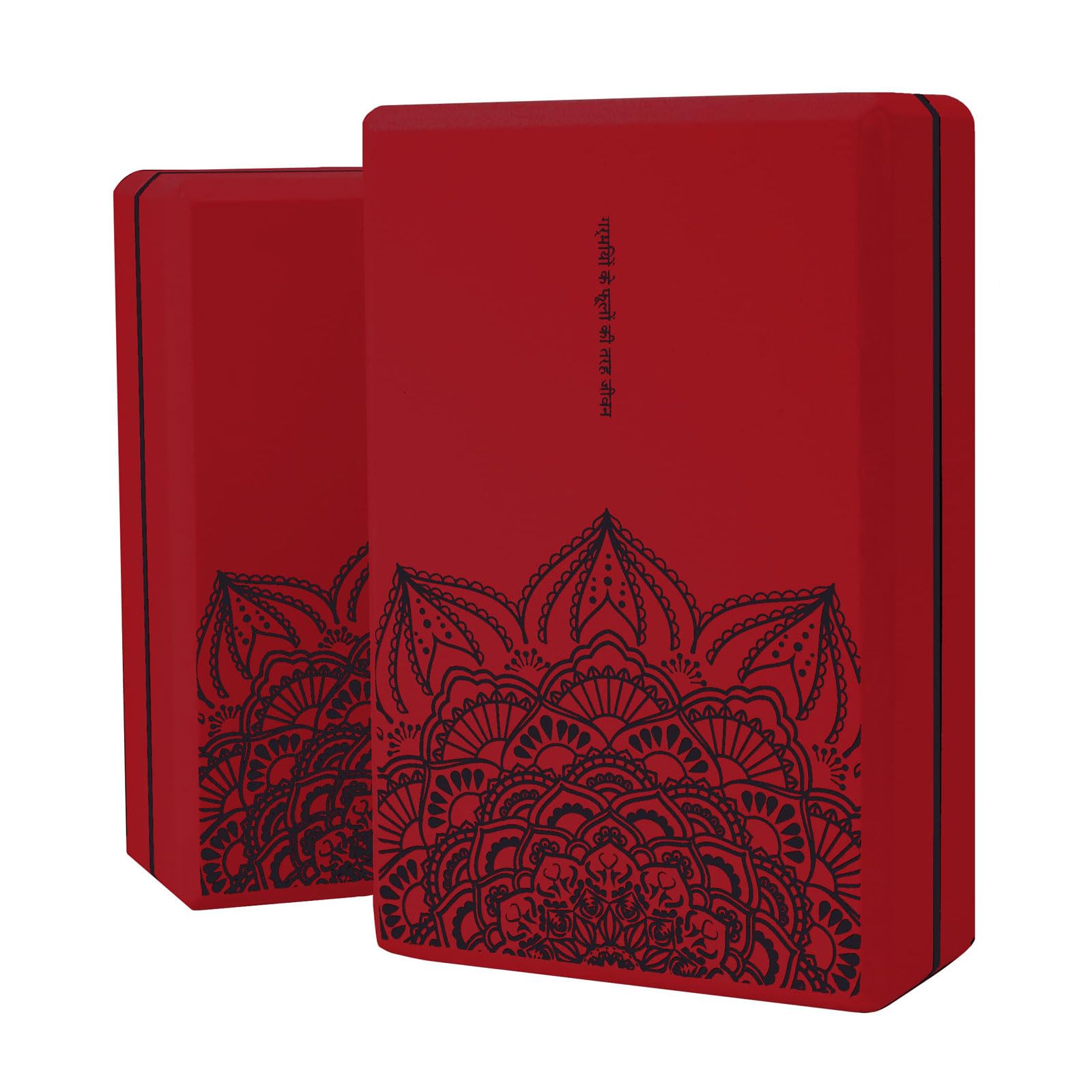 2er Set Yoga-Blöcke Hochdichter Eva-Schaum Blöcke Klötze Stechapfelblüte Yogablock leicht Stabil rutschfest Yoga Zubehör Wählen Sie Ihre Farbe für Yoga,Pilates,Fitness,Unisex