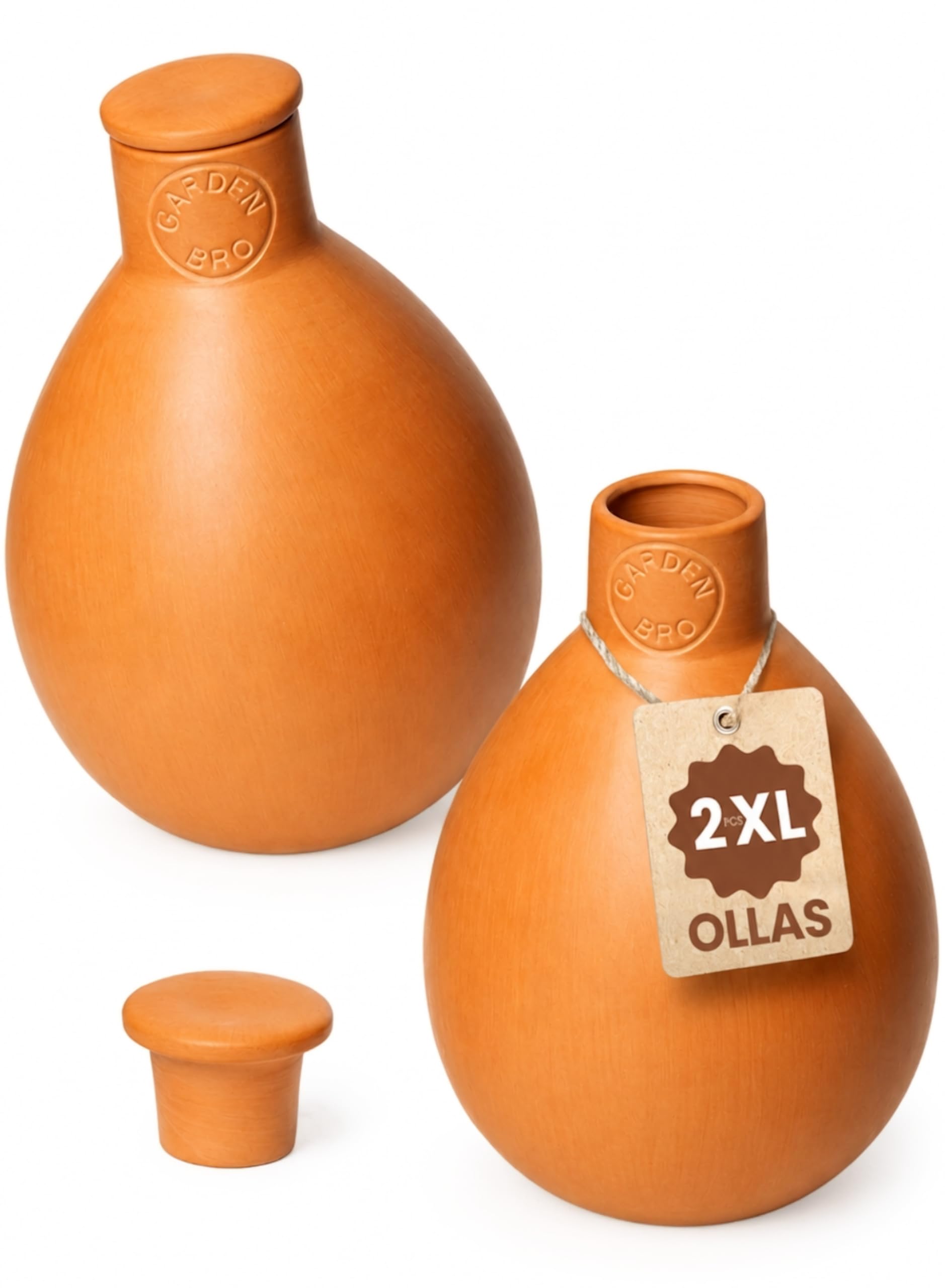 GARDENBRO 2pc XL Olla Pots