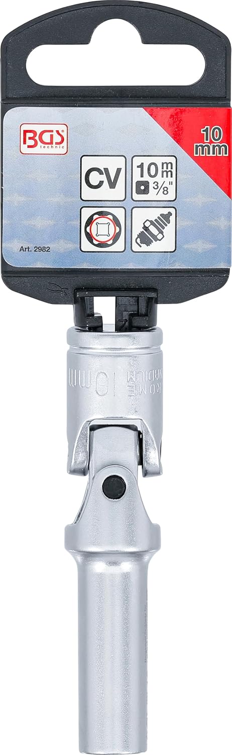 BGS 2982 | Glow Plug Joint Socket, Hexagon | 10 mm (3/8") Drive | 10 mm, Silver