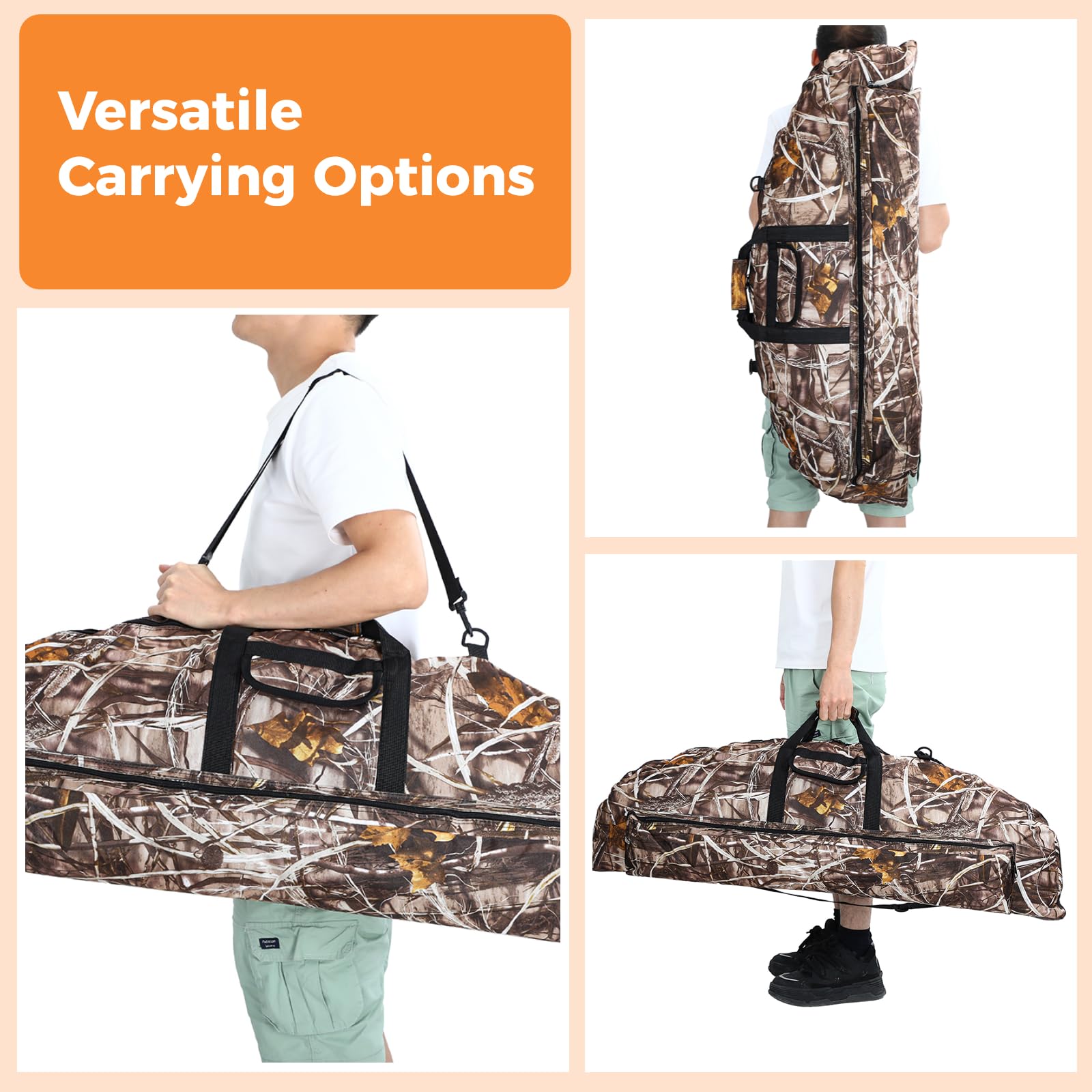 Amazon | コンパウンドボウケース & 矢筒 マルチポケット 弓 キャリー