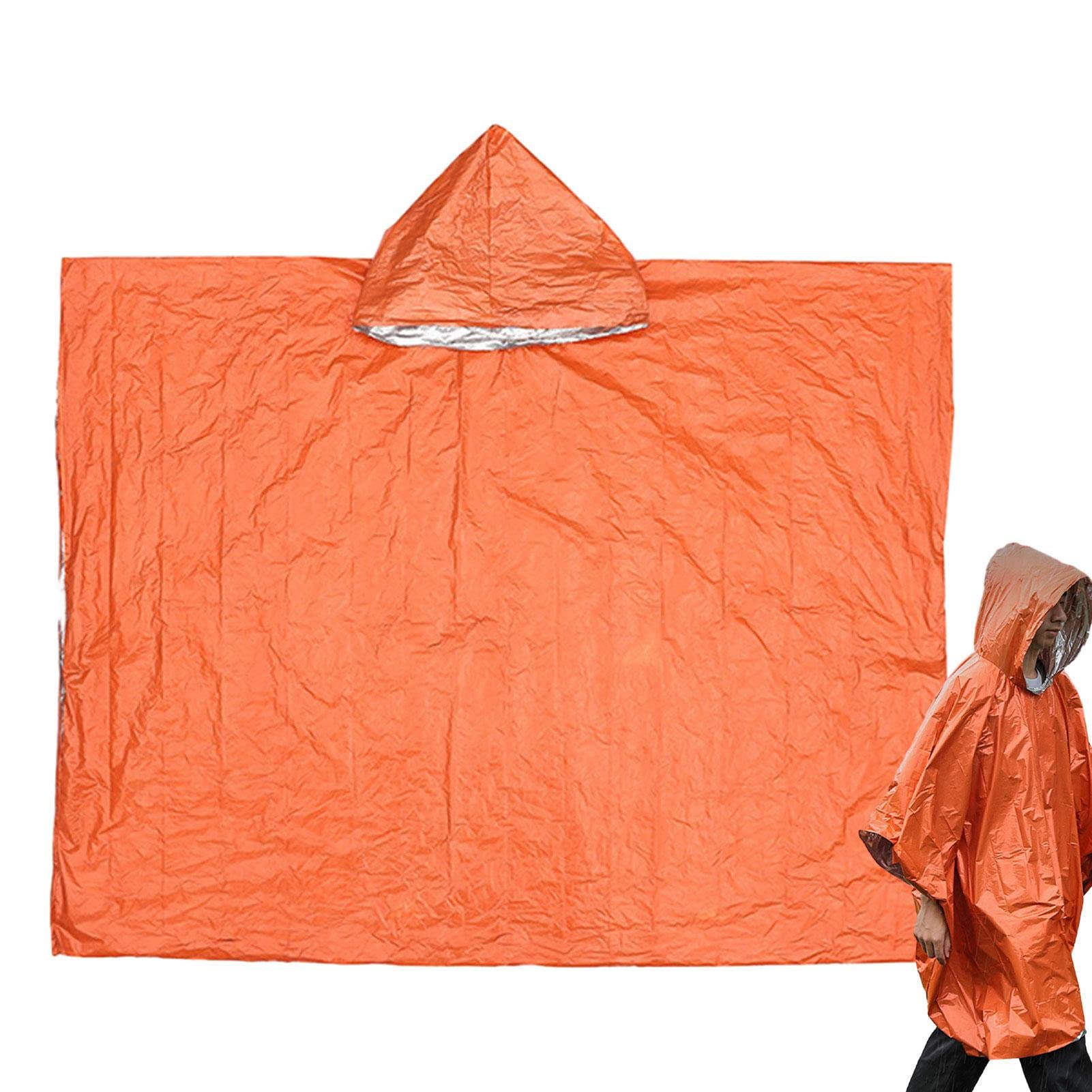 Poncho przeciwdeszczowe dla doros?ych - Peleryna przeciwdeszczowa poncho | Wiatroodporny, odporny rozdarcia p?aszcz przeciwdeszczowy z kieszeni? plecak turystyczny Pomurom