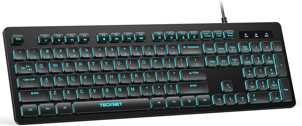 TECKNET Wired Keyboard (RGB)
