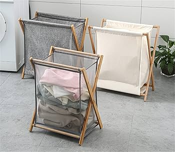 多機能汚れた衣類収納バスケット 洗濯かご2 Amazon｜汚い洗濯物用かごX型二層服階層ストレージバスケット