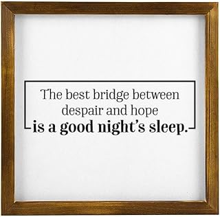 Wooden Framed Sign Good Night's Sleep White-C2 30x30cm(12 Inch)