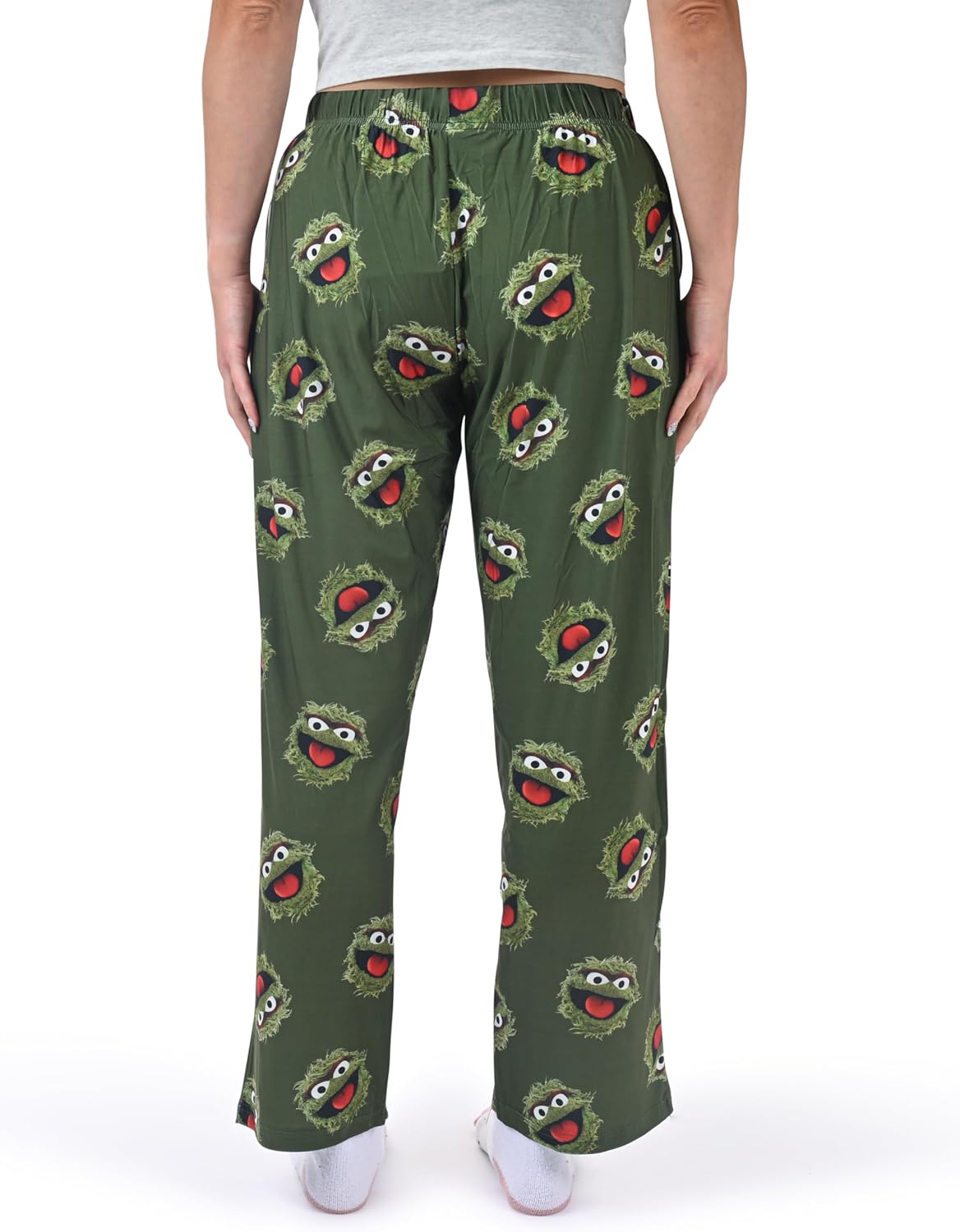 BRIEF INSANITY Lounge Pajama Pants for Men and Women | Sesame Street Oscar the Grouch Trash Talker Graphic Print Bottoms - Comfy, Ultra Soft, Novelty Unisex Loungewear Pants (Trash Talker, Medium) - Image 3