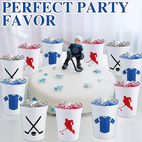 Miniatura 4 de Zhehao 30 vasos de plástico reutilizables, vasos reutilizables a granel de 16 onzas, vasos deportivos apilables para eventos deportivos, suministros