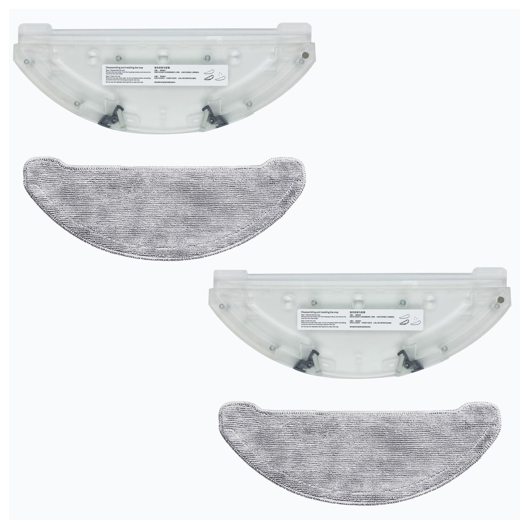 Vacuum Cleaner Mop Bracket ，Compatible For Roidmi， Eve Plus Sweeping Mopping All-In-One Replacement Accessories Cleaning Pad Parts Kit,Prop(Bracket mop 2pcs)
