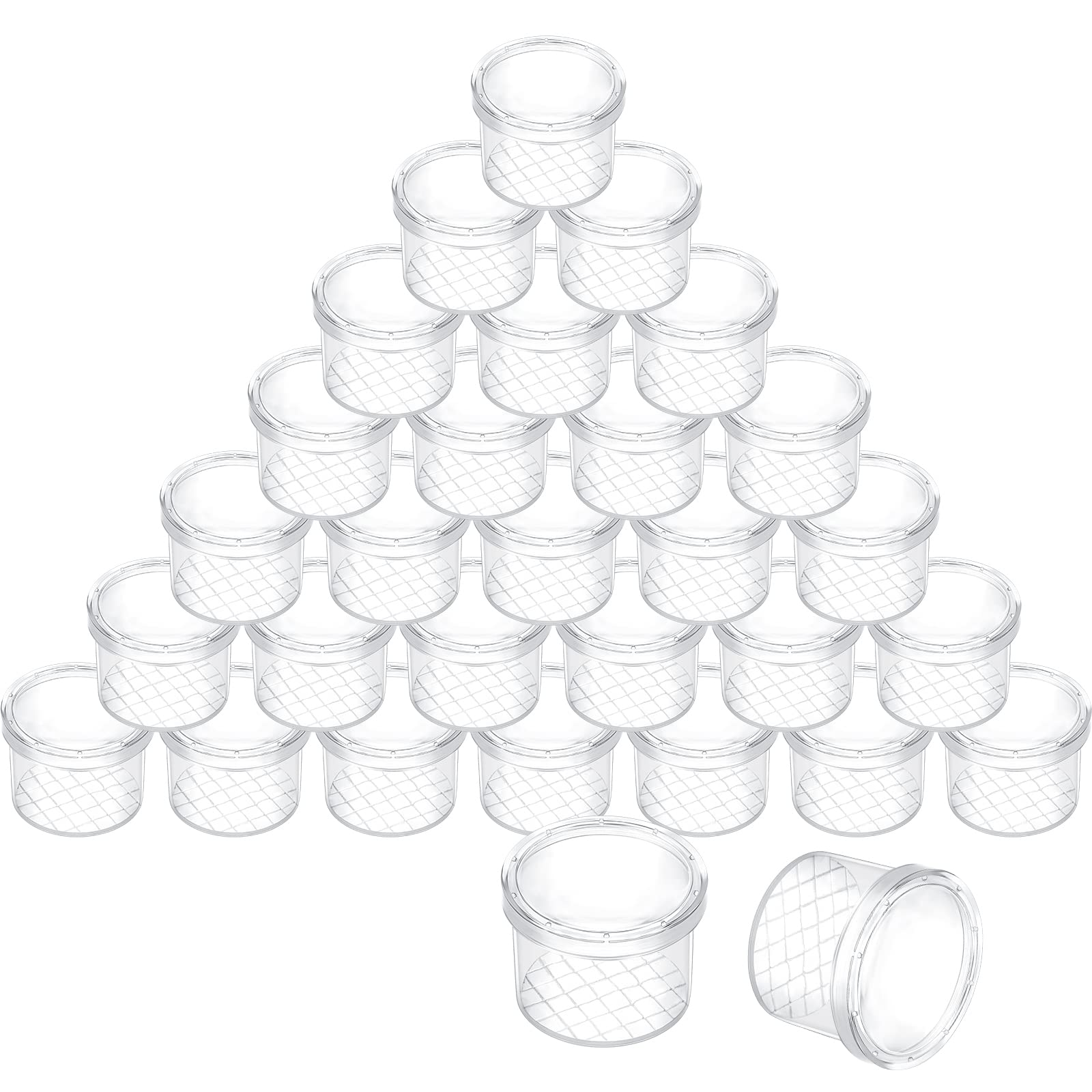 Photo 1 of 60 Pieces Bug Viewer Bug Cage Catcher Magnifying Insect Box Bug Magnifier Container Bug Catcher Cage Nature Jar Bulk for Kids Science Class Exploration Backyard Tools Outdoor