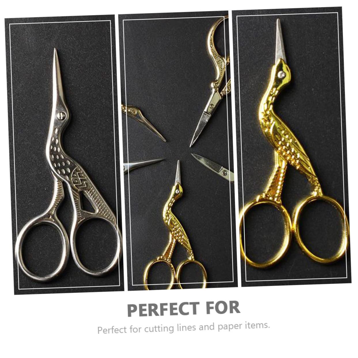 12 Pz Forbici scissors spalliera mini filo Accessori da cucito clipper oro portatile uncinetto gru kit cesoie per filati cesoie da cucito Accessori per cucire Acciaio inossidabile