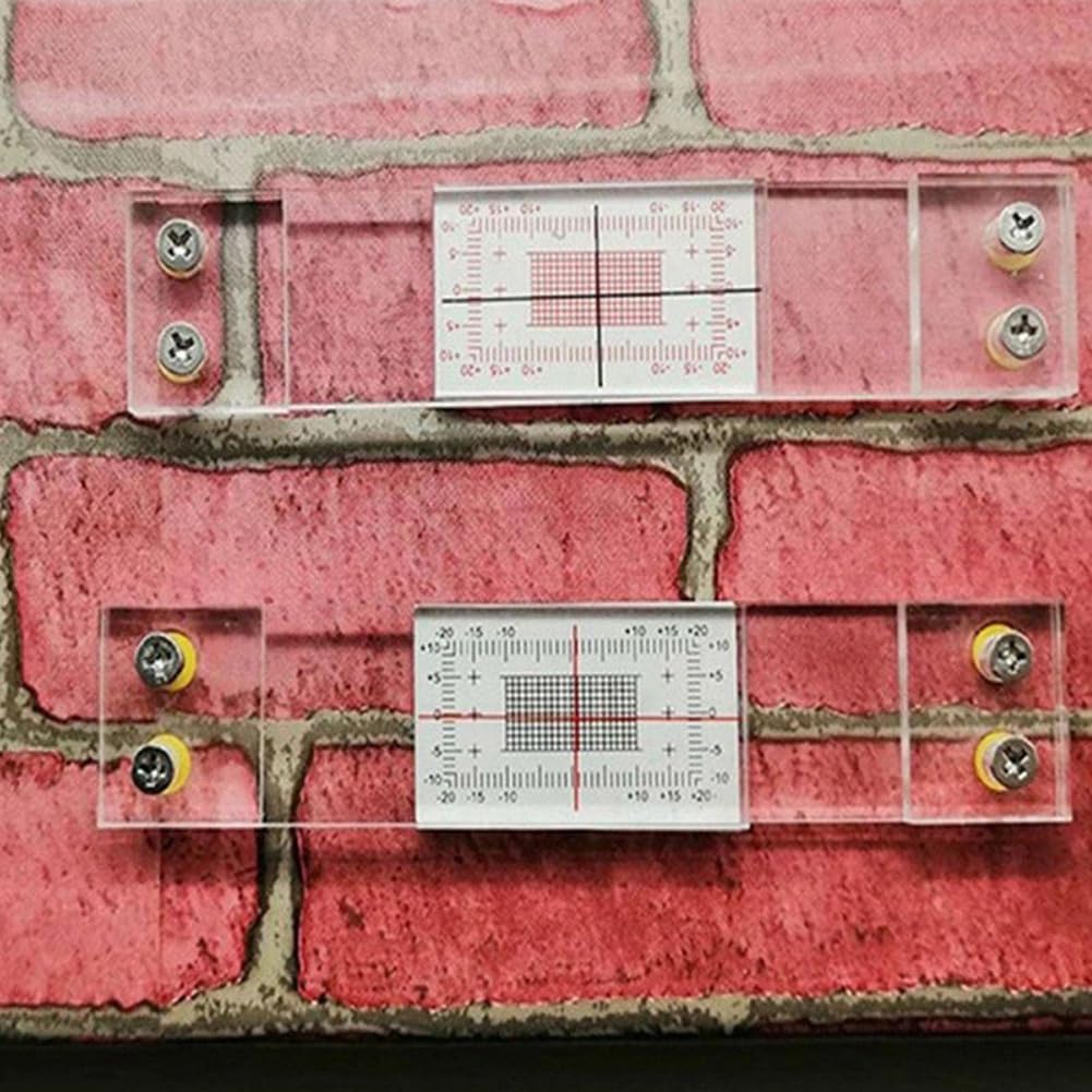 Monitor per fessure in acrilico 3 pezzi, strumento manuale di misurazione crepe, registrazione sorveglianza