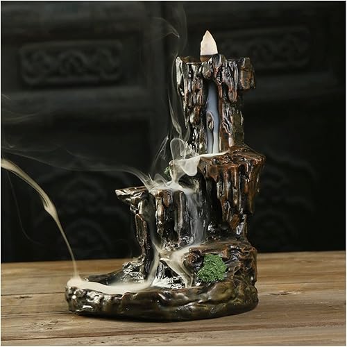 CZDYUF - Quemador de incienso de reflujo de cerámica quemador de incienso ahumado soporte de palo de incienso de dragón decoración del hogar