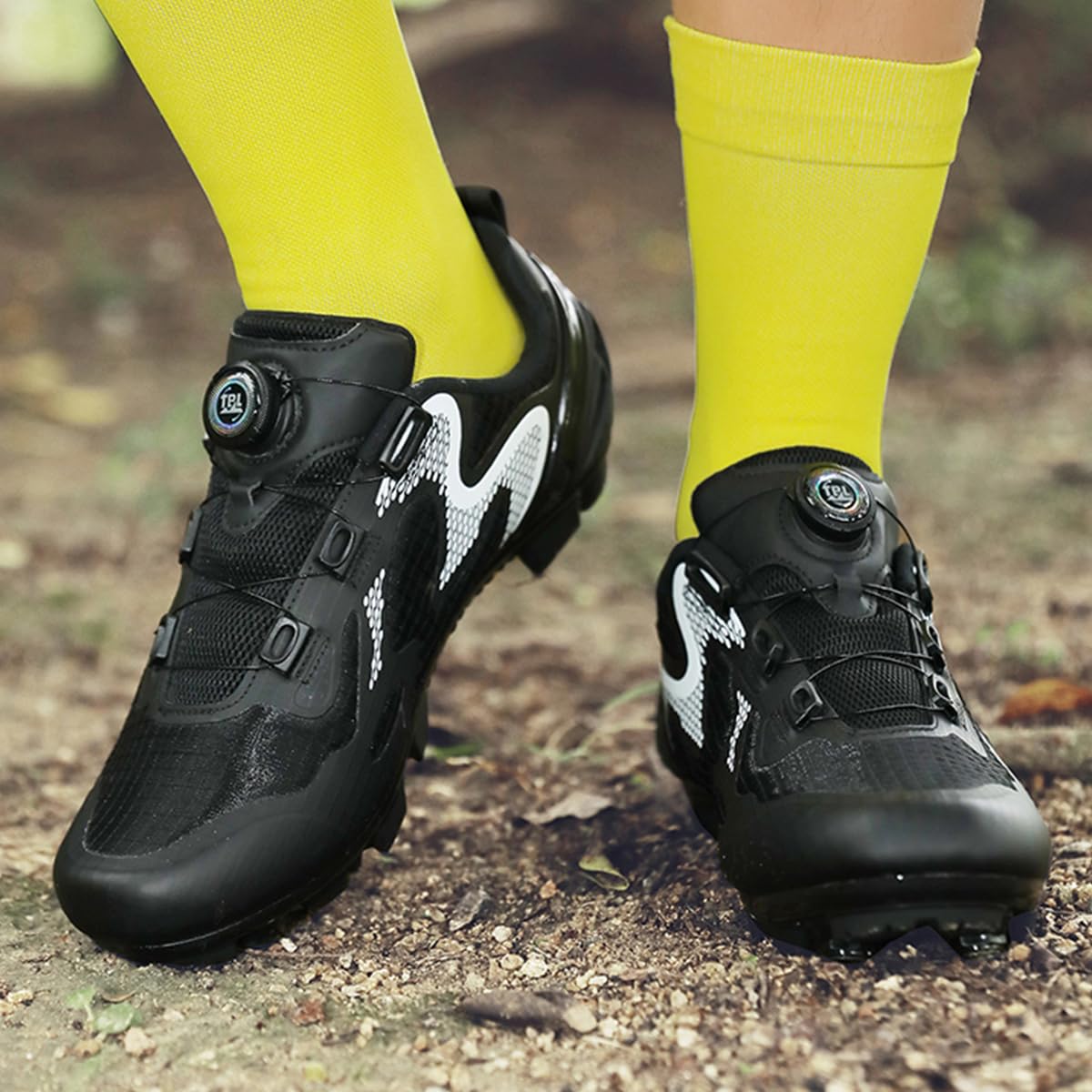 Zapatos Bicicleta de Montaña Hombre Mujer, Zapatillas de Ciclismo de Carretera Compatible con SPD Pedales 2 Tornillos con Calas para Deportes al Aire Libre