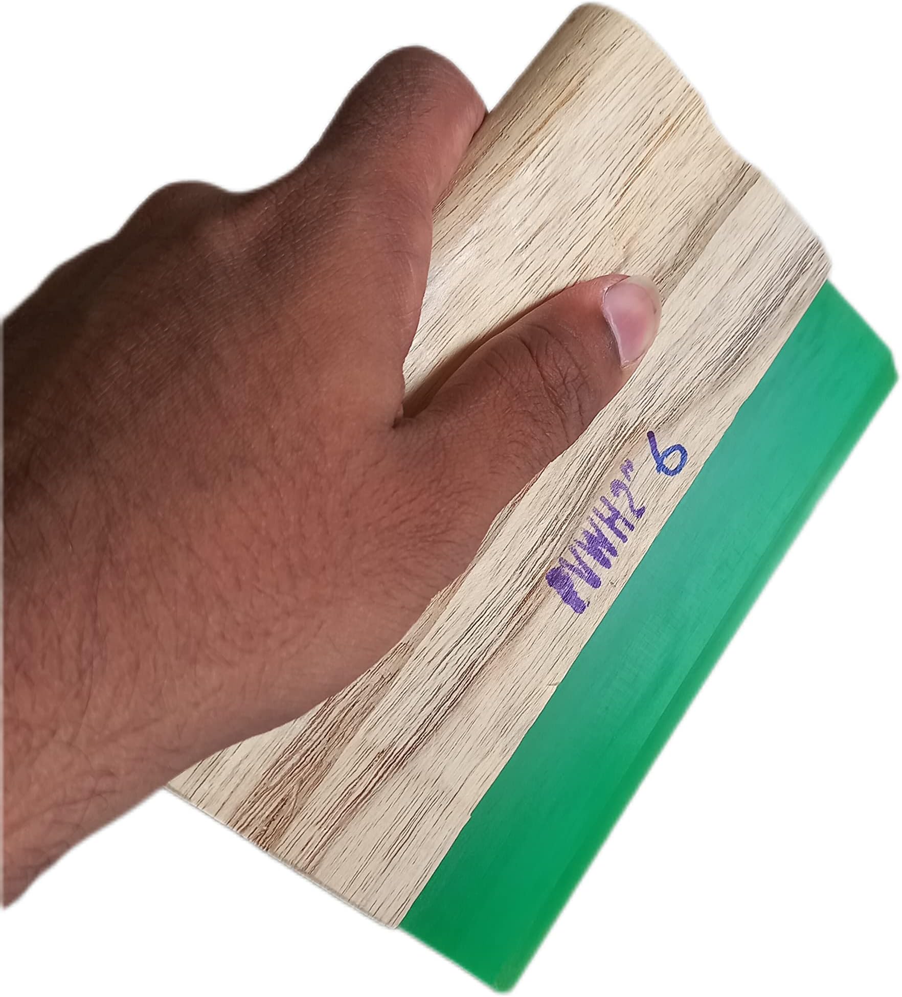 Phoenix enterprise Squeegee Heavy Wooden Body with Nylon Rubber for Screen Printing,applying Glass Films, Vinyl Install and for Glass Cleaning. (6 inch)