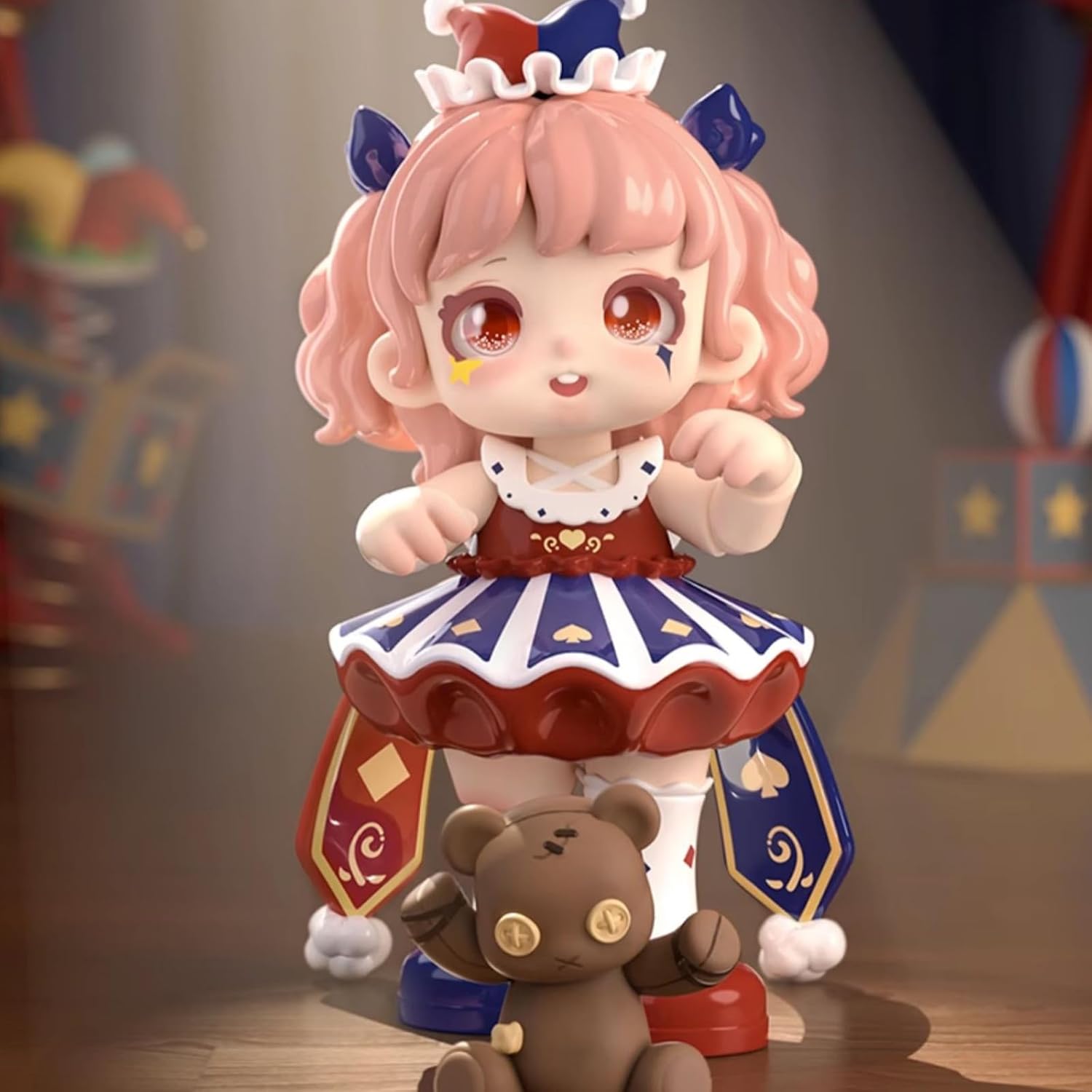 Anime Blind Box, Cute Fantasy Encounters Series Mystery Box Figure, Collectable Kawaii PVC Toys for Birthday Gifts