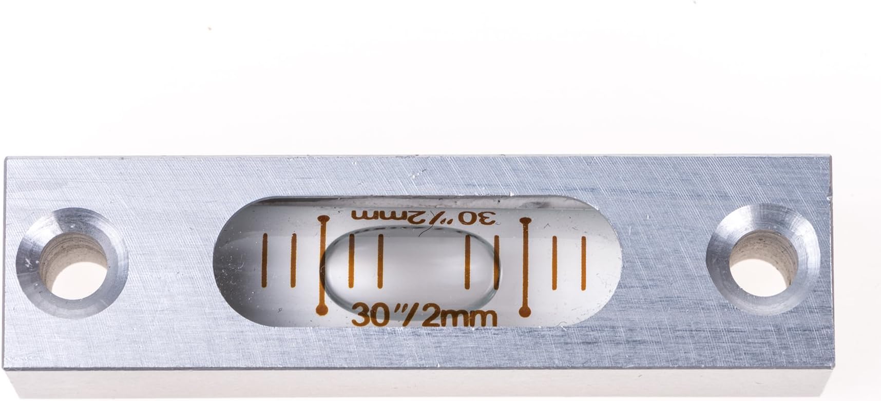 Rectangular robust metal aluminium spirit level, 57 mm wide, 14 mm deep and high – with mounting option