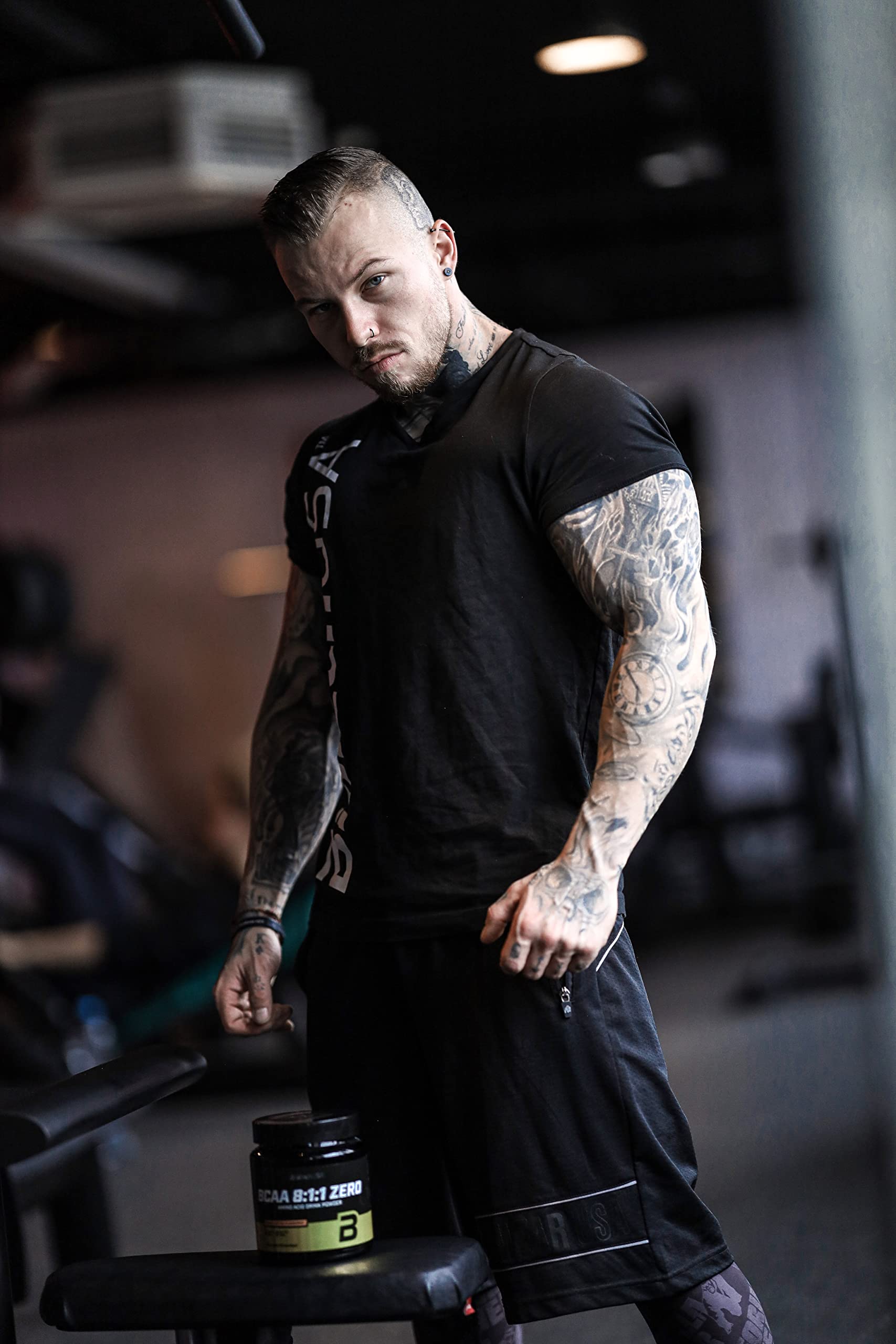 BioTechUSA BCAA 8:1:1 Zero | Rapport 8:1:1 de leucine, isoleucine et valine | Sans sucre, sans gluten, 250 g, Thé glacé à la pêche