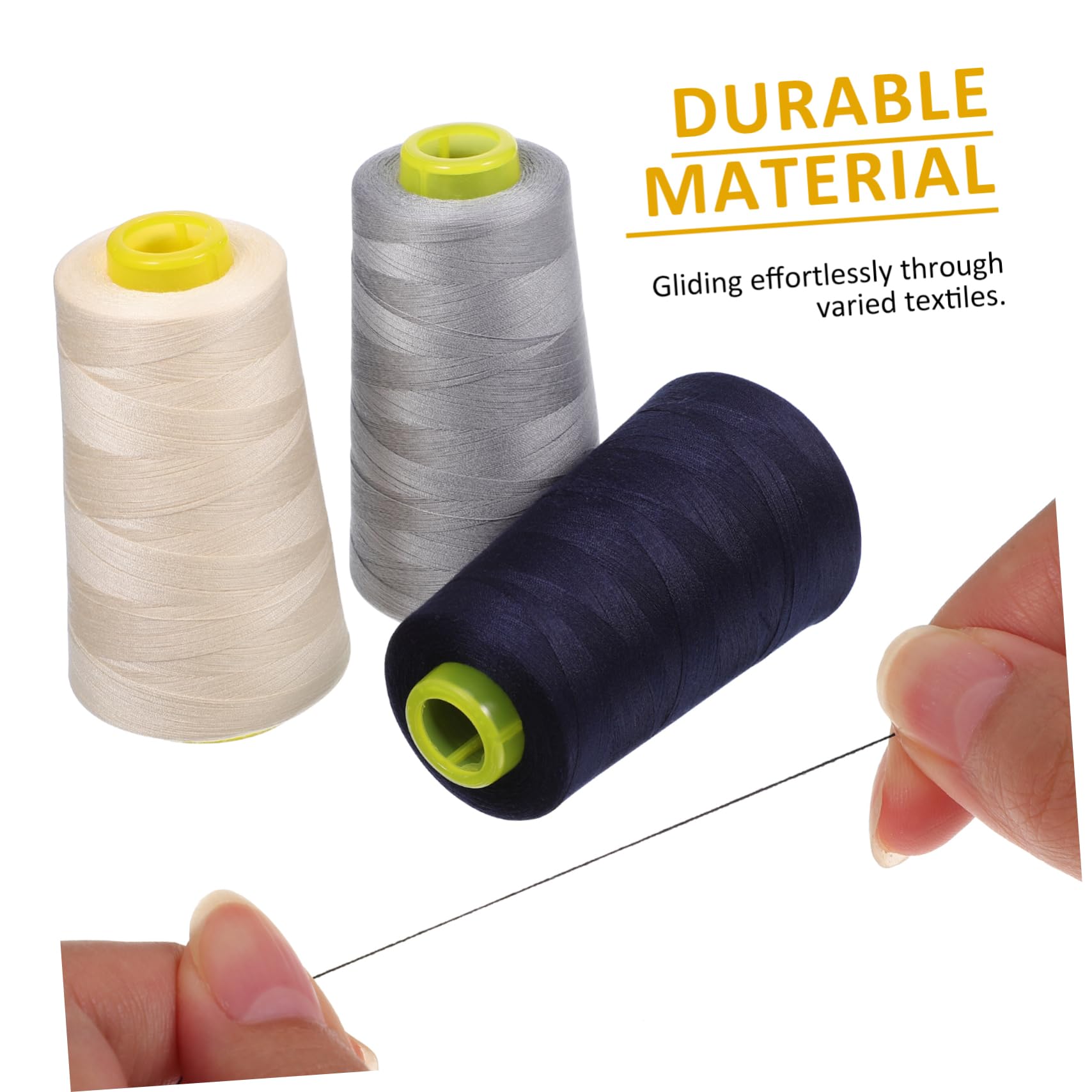 DOITOOL 3 Set Filo Per Cucito Poliestere Filo Per Macchine Da Cucire Resistente Allo Sbiadimento E Varietà Colori Per Progetti Creativi 6 Pezzi*3