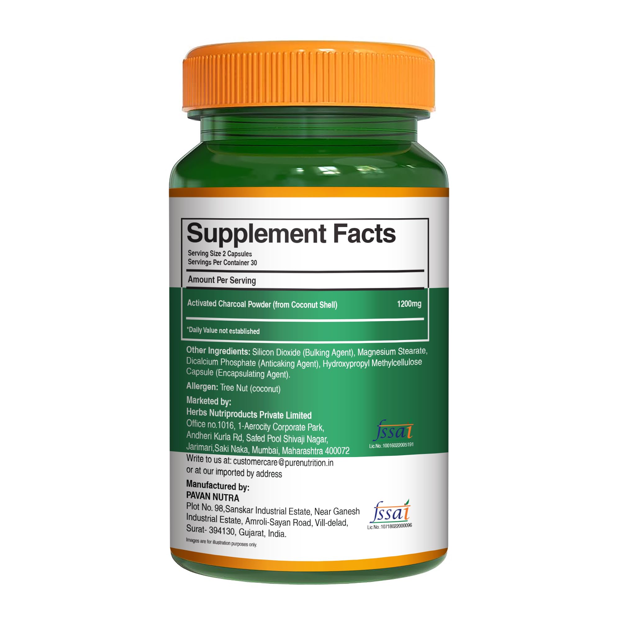 Pure Nutrition Activated Charcoal 1200mg – 60 Veg Capsules | Natural Detox Supplement for Gas Relief, Bloating, Digestion & Gut Health – Derived from Coconut Shells - Image 8 thumbnail