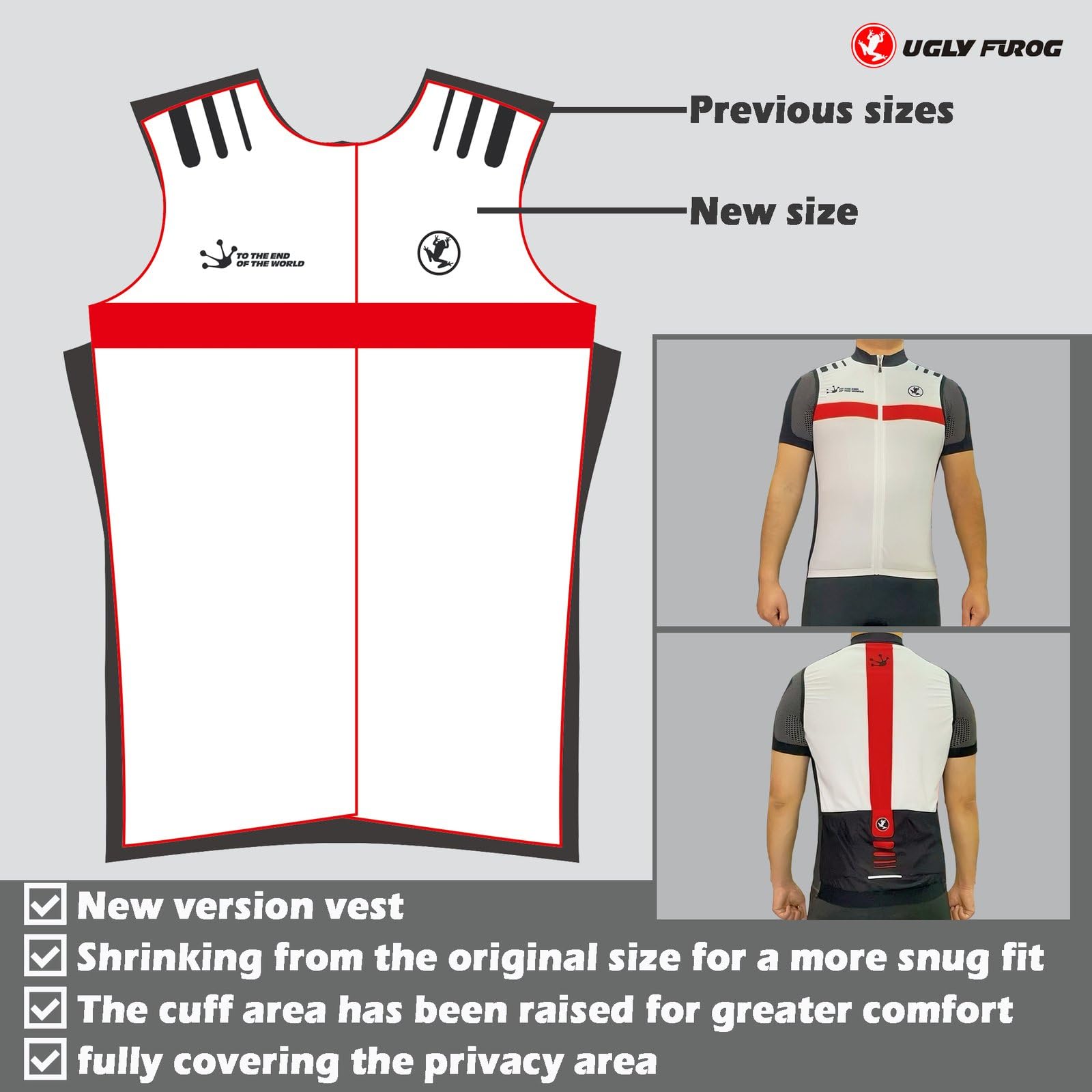 UGLY FROG Vêtements de vélo Cyclisme Mens Maillots à Manches Courtes MTB T-Shirt Respirant séchage Rapide
