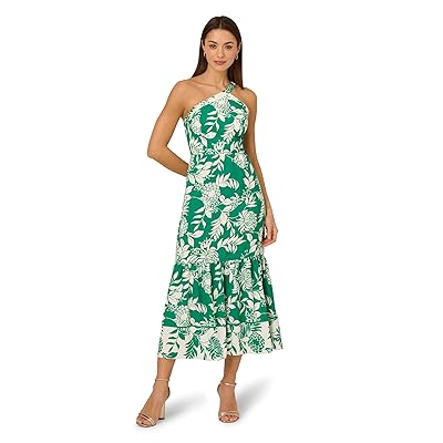 Adrianna Papell One Shoulder Midi Dress Women