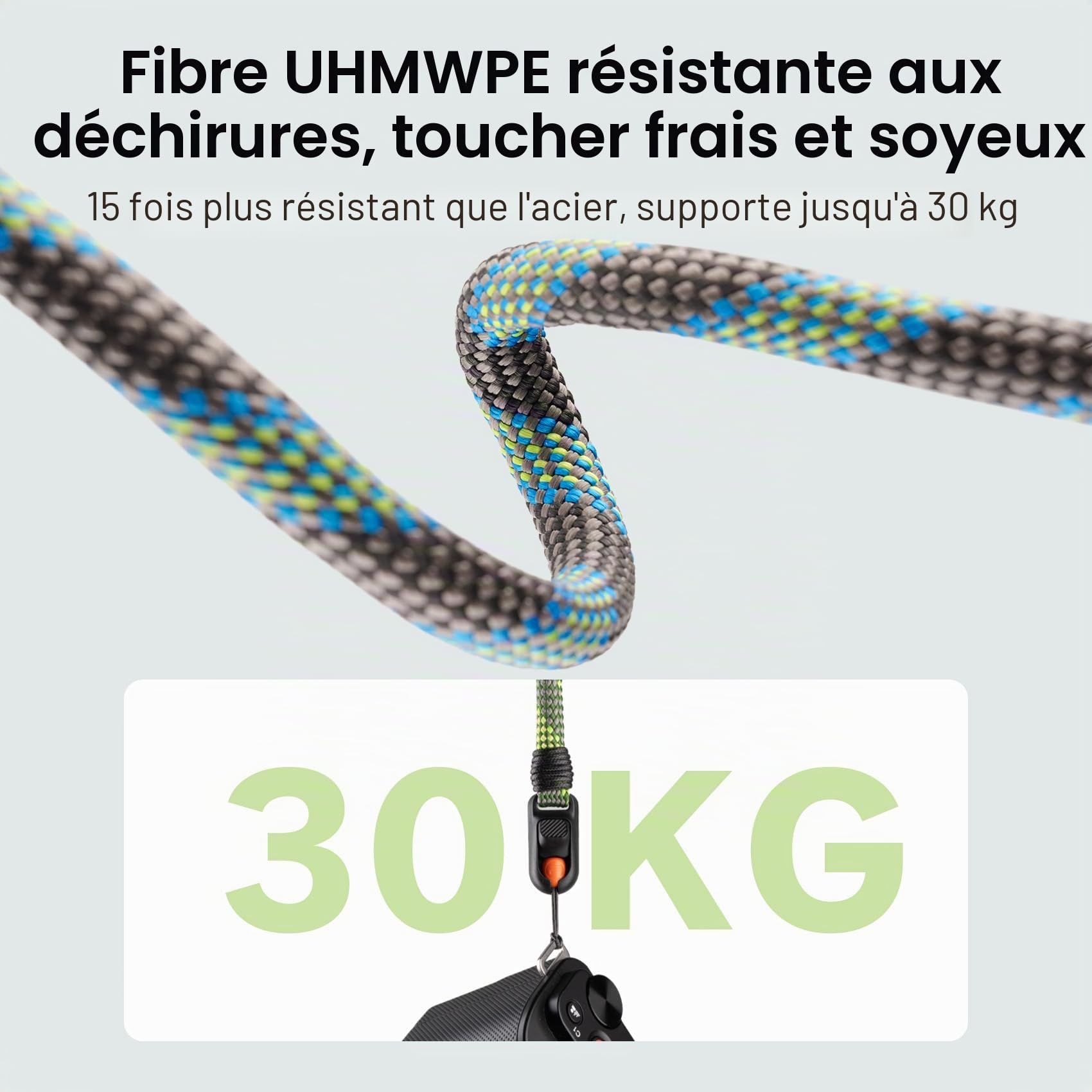 PGYTECH Sangle d'appareil photo Slim Réglable à dégagement rapide 820-1360mm Légère pour appareils photo hybrides/compacts/Instax/numériques, Style Outdoor