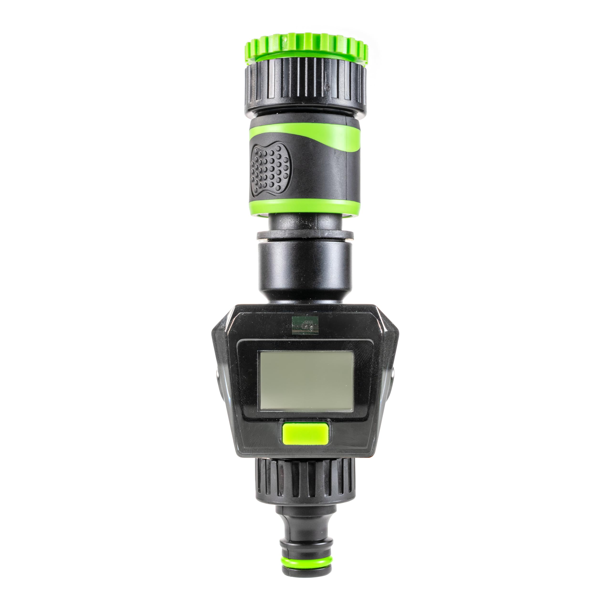 Ap Supplies White, Grey, Orange Digital Water Flow Meter With Lcd Display, 2-50 L/Min Range, Dual Sum Function, Bsp Connection